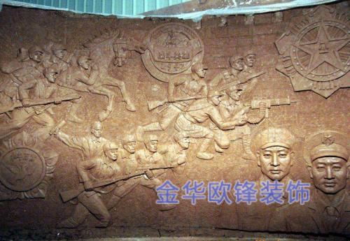 玻璃钢仿铜浮雕