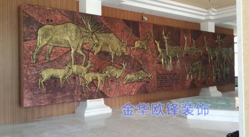 玻璃钢仿铜浮雕