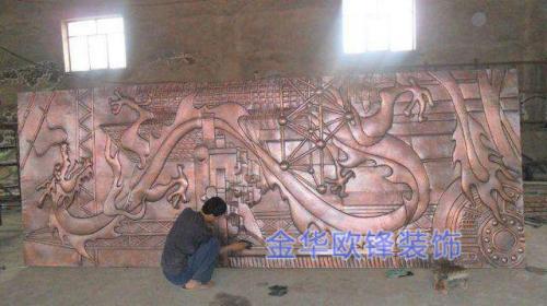 玻璃钢仿铜浮雕