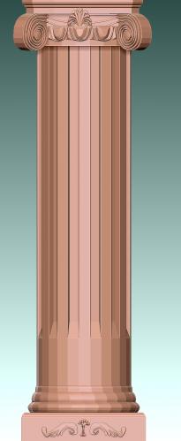 罗马柱效果图